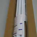 Spring Tension Curtain Rod 32-76 inch, Adjustable Expandable Tension Curtain Rod No Drilling, Tension rods for Window Doorway Kitchen Curtain, White