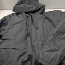 FREE SOLDIER Men's Waterproof Ski Jacket Fleece Lined Warm Winter Snow Coat with Hood Fully Taped Seams (Large, Black)