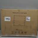 Moonee Black Vanity Mirror with Lights, Hollywood Lighted Makeup Mirror with 15 Dimmable Bulbs and 10X Magnification, 3 Colors Modes, Aluminum Metal Frame, Light Up Mirror for Tabletop/Wall23" x 18"