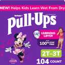 Pull-Ups Girls' Potty Training Pants, Size 2T-3T Training Underwear (16-34 lbs), 104 Count