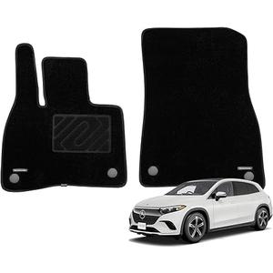 WENNEBIRD Superior Carpet Front Row Floor Mats for 2023-2025 Mercedes-Benz EQS SUV (X296) / EQE SUV (X294), Premium All Weather Anti-Slip Waterproof Floor Liners, 0.6 Inch Thickness Rugs - 2pc