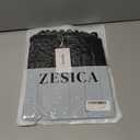 ZESICA Women's Summer Crochet Eyelet Short Sleeve Sweater Tops (M)