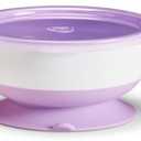 Munchkin Stay Put Munchkin Suction Baby Bowls with Lids - Dishes for Babies and Toddlers, Self-Feeding Bowl Set for Kids 6+ Months, 3 Pack, Pink/Purple