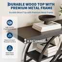 Garvee 41.3" Entryway Table, Small Modern Console Table with Circle Base, 41.3 x 11.8 x 31.1 inches