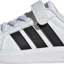 Adidas Unisex-Kids Streetalk Elastic Lace, White/Black/Black, 2.5