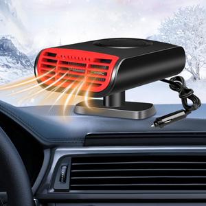 NAVESO 12 V Car Heater, Car Fan Heater, Portable Car Heater, Anti-Fog Windscreen Defroster, Plug-In Cigarette Lighter, 360° Rotatable, Mini Car Heater Fan, Quick Heating