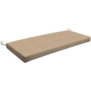 Honeycomb Outdoor Essentials Bench Cushion, 44 x 18, Hampton Texture Neutral Seat Pad for Porch Swing and Patio Furniture