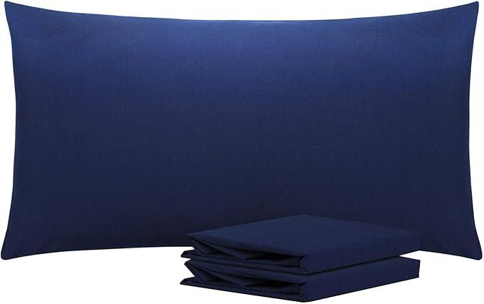 No Brand Pillowcase 2 Pcs Navy King