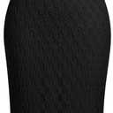 Women's Sleeveless Spaghetti Straps Scoop Neck Floral Lace Bodycon Midi Fishtail Dress Evening Party Dress Backless (Black, L)