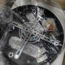 KoKo&Yukina 3 Light Globe Glass Pendant Light Modern Black Globe Chandelier Adjustable Length Pendant Light Fixtures Milky White Glass Ceiling Light for Foyer Hallway, 3-light, D11.8"