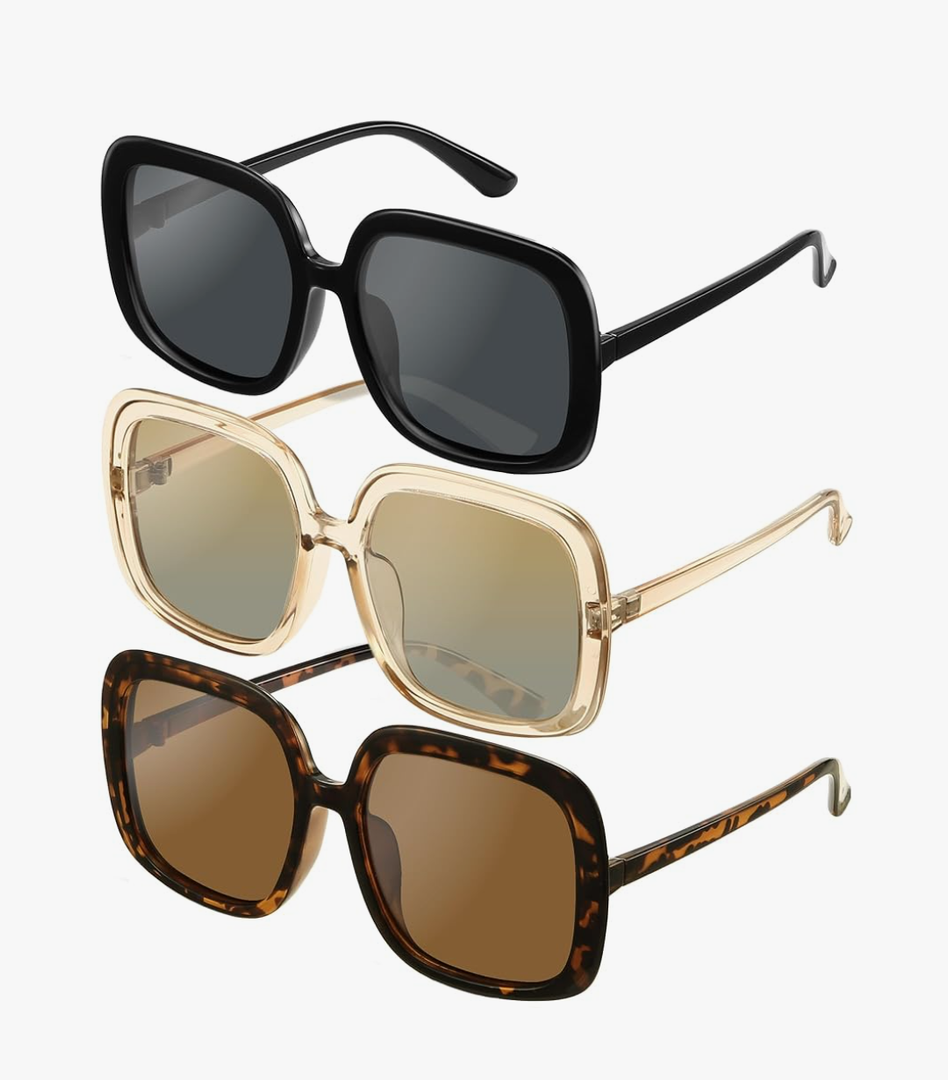 miyya Oversized Polarized Sunglasses Women, Trendy Retro Sun Glasses for Women 2025, Oversized Shades