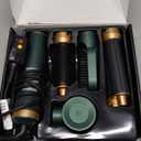 5 in 1 Blow Dryer Brush, Upgrade Hair Dryer Brush Set Negative Ion Air Styler Curling Wrap Air Curler, Hot Air Brush Curling Iron Hair Styling Tools As A Gift for Straight/Curl/Dry/Smooth (Gold)