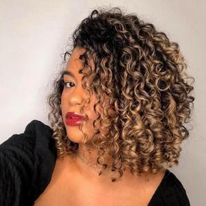 Leeven Gogo Curl Crochet Hair 10 Inch 8 Packs Ombre Honey Blonde Pre Looped Ocean Wave Crochet Hair Short Curly Bohemian Crochet Box Braids Synthetic Water Wave Braiding Hair for Women Girl Kids (#T27)