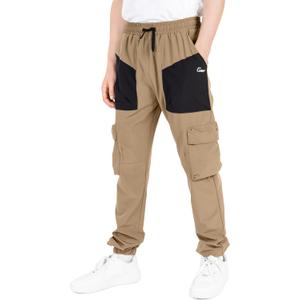 TLAENSON Boys Cargo Pants Joggers Kids Lightweight Quick Dry Hiking Pant Youth Running Athletic Jogging for Sports Outdoor