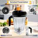 For Vitamix 64oz Low-Profile Blender Pitcher, Replacement for Vitamix 750 780 5000 5200 6300 7500 E320 Classic/Explorian Series etc Container Jar Cup