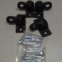 ABUSA Heavy Duty Black Swing Hangers Screws Bolts Included Over 5000 lb Capacity Playground Porch Yoga Seat Trapeze Wooden Sets Indoor Outdoor, (4 Pack)