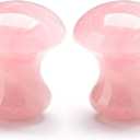 Mushroom Gua Sha, Rose Quartz Mushroom Massage Tool for Muscle Relaxing Women Facial Skin Care