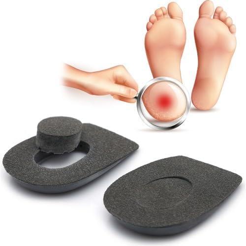 Orthopedic Heel Supports for Heel Pain Relief Heel Cups for Plantar Fasciitis & Heel Spurs Shock Absorbing Heel Pads for Men & Women (Small, Gray)