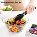 Silicone Cooking Utensils Set, Heat Resistant and large Non Stick Spatulas & Spoons for Kitchen, Ideal BPA Free Kitchen Turners for Frying, Mixing,Serving,Draining,Turning (5-Pack Utensil Set_Black)