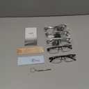 TERAISE Fashion Anti-blue light Reading Glasses Men Women Computer Reader (6pcs Black)