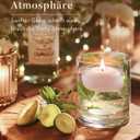 Ashlux White Floating Candles 2 inch, 24 Pack Floating Candles 5-6 Hours Long Burning, Unscented Floating Candle for Centerpieces, Wedding, Christmas Lights, Romantic Night for Her/Him Set