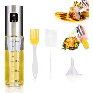 Olive Oil Sprayer,Butter Sprayer for Popcorn,100ml Oil Spray for Cooking, Spray Bottle Olive Oil Sprayer Mister for Cooking, BBQ, Salad, Baking, Roasting, Grilling(Manua)