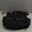 Puffer Lunch Tote Bag for Women, 15.6 Inch Laptop Work Bag with Insulated Lunch Compartment & Large Cup Holder, Lightweight Quilted Puffy Lunch Box Purse for Teacher Nurse Travel Office Daily School (Black)