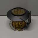 Solar Bird Feeders for Outside Hanging Metal Wild Bird Feeder Solar Lanterns Outdoor Waterproof Garden Decor for Yard Brown