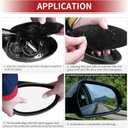 ACROPIX Car Rearview Right Passenger Side Lower Part Mirror Glass for Nissan Titan 2004-2015 with Backing Plate - Pack of 1