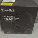 TuneFlux Wireless Bluetooth Headphones Over Ear, 80H Playtime, 3EQ Sound Modes, HiFi Stereo Headphones with Deep Bass Microphone, Foldable Bluetooth 5.3 Headsets for Smartphone/PC/Computer