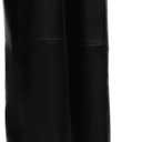 Femflame Fold Over Knee High Boots - Wide Calf, Pointed Toe Stiletto Heel, Tall Boots (8, Black)