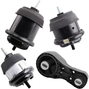 Set of 4 Engine Motor and Transmission Mount Kit Compatible with 2009-2017 Chevrolet Traverse and 2009-2016 Acadia and Buick Enclave & Saturn Outlook 3.6L, Replaces# A5458/ A5549/ A5548/ A5444