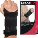 BraceUP Carpal Tunnel Wrist Brace for Men and Women - Metal Wrist Splint for Hand and Wrist Support and Tendonitis Arthritis Pain Relief, S/M