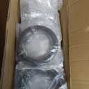 Muzata 15-20FT Modular Black Cable Railing Kit 36 Inch 4 Level Post Kit Complete Set Cable Railing System for Decks Length Adjustable Easy DIY with Paper User Guide (No Handrail) RWS1 BH4S