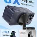 Hevanto 2026 3 in 1 Wireless Charging Station for Apple MagSafe Charger, 15W Fast Magnetic Mag-Safe Charger Stand for iPhone 17 16 15 14 13 12 Apple Watch AirPods Series, Gifts for Men (Black)