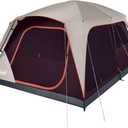 Coleman Skylodge Camping Tent, 8/10/12 Person Weatherproof Family Tent with Convertible Screen Room, Color-Coded Poles, Room Divider, Rainfly, and Storage Pockets, Fits Multiple Queen-Sized Airbeds