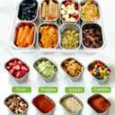 Snackle Box Container, Stainless Steel Divided Serving Tray with Lid and Handle, Large Snack Tray for Fruit Veggie Candy, 8-Compartment Snack Platter for Travel Party Beach Picnic