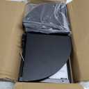 Fixwal Corner Bathroom Counter Organizer, 3 Tier Rustic Bathroom Organizer, Wood Countertop Storage Tray for Vanity, Kitchen, Bedroom (Black)