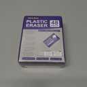 White Vinyl Erasers for Pencils, White Plastic Eraser, 48-Pack Bulk Pencil Erasers for Classroom & School, Kids Classroom Must Haves & Back to School Supplies Eraser.