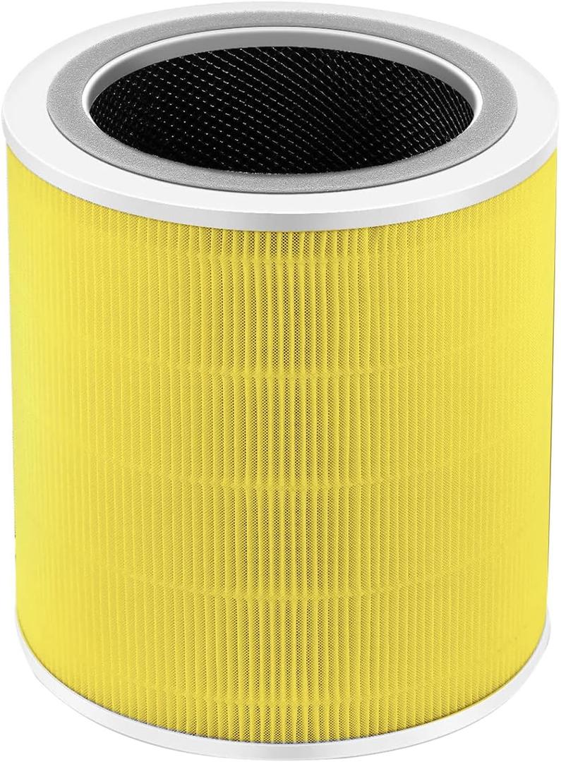Core 400S Pet Care Replacement Filter Compatible with LEVOlT Core 400S & Core 400S-P Air Purifier, 3-in-1 True HEPA Activated Carbon Pre-Filter, Core400S-RF-PA(LRF-C401-P-YUS), 1 Pack, Yellow