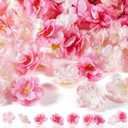 WILLBOND 150 Pieces Cherry Blossom Heads Artificial Fake Silk Cloth Petals Mini Cherry Flowers Petals for Dress DIY Accessories Home Wedding Party Decoration (Fresh)