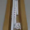 Tension Curtain Rod 30 To 63 Inch White Tension Rods Adjustable Spring Loaded Curtain Rods 7/8" Curtains Rods No Drilling Tension Rods For Windows Bedroom Closet Doorway Door