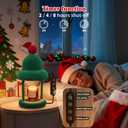 Christmas Candle Warmer Lamp with Timer, Dimmable Wax Warmer Lamp, Flocking Candle Melter Lamp for Jar Candles, Christmas Birthday Gifts for Mom Women (Green)