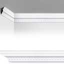 Marsui 4 Pcs Ceiling Crown Molding Trim 4-1/2 Inch Face x 189 in Long Total Decorative Ceiling Crown Moulding Trim Installed with Glue (Not Included) Luxe Style Decor (Vintage Style), 47.2Inch