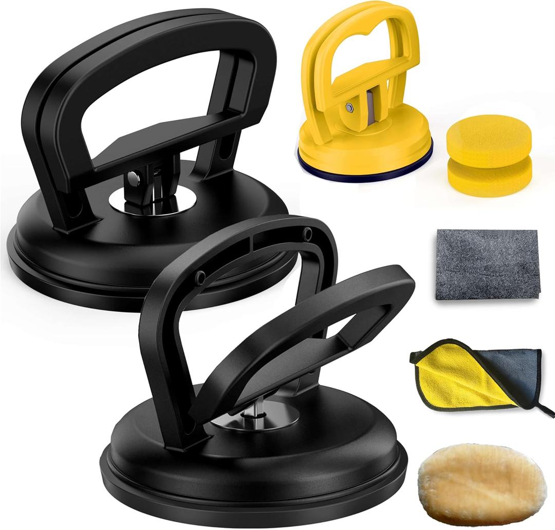Dent Puller, Car Dent Remover Kit, 3 PCS Suction Cup Dent Puller, Powerful Handle Lifter for Cars Body, Glass, Screen, Tiles Lifting and Objects Moving