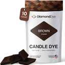 Brown Candle Dye - Made in The USA - Premium Colorants - Highly Concentrated - Popular Colors for Paraffin or Soy Wax - Great for Professionals or Hobbyist - 10 Dye Chips