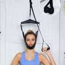 comness Cervical Neck Traction Device Over Door for Home Use, Portable Neck Stretcher Hammock for Neck Pain Relief, Physical Therapy AIDS for Neck Decompressor.
