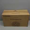 PELONIS 7-Inch Pedestal Air Circulator, Oscillation Fan, 3 Speeds, Adjustable Height (Tabletop/Standing Fan), 75+90 Oscillation, 5-Blade Quiet Pedestal Fan for Bedroom, Office, Home (Black)