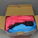 6.5FT Christmas Inflatables Outdoor Decoration  Inflatable Christmas Blow Up Featuring Santa on Flamingo Pool Float with LED Lights for Inflables De Navidad Yard Party Outdoor Indoor Dcor