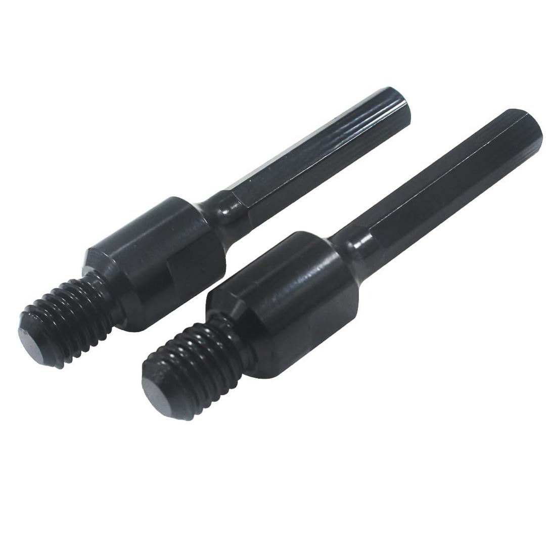 5/8'' Drill Adapter, 2 Pcs 5/8''-11 Male Thread to 1/2'' Hex Shank Core Drill Bits Adapter for Electric/Hammer Drill